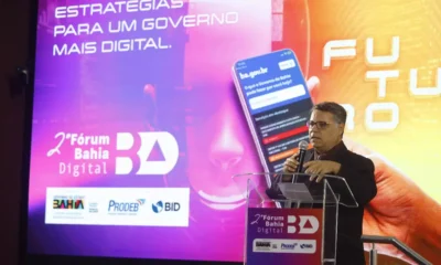 durante o 2º Fórum Bahia Digital, realizado no auditório da Secretaria de Administração Penitenciária e Ressocialização