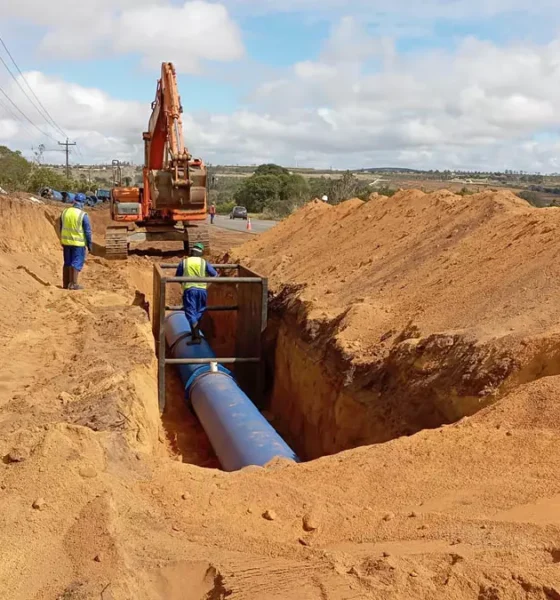 Com investimento de R$ 98 milhões em mais duas obras estruturantes, a Embasa iniciou a segunda etapa complementar para ampliar