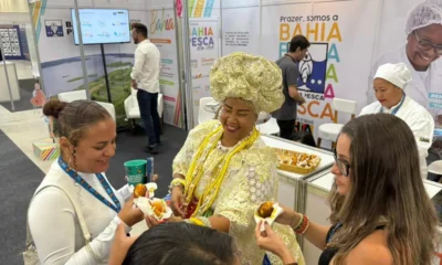 Entre os dias 11 e 14 de novembro, a Bahia Pesca marcou presença na 21ª edição da Feira Nacional do Camarão (Fenacam), realizada no