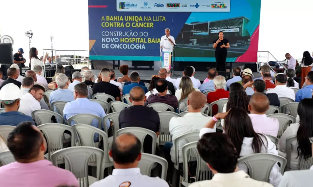 Na manhã desta quinta-feira (27), foi assinado em Feira de Santana o convênio que dá início às obras do Hospital Baiano de Oncologia