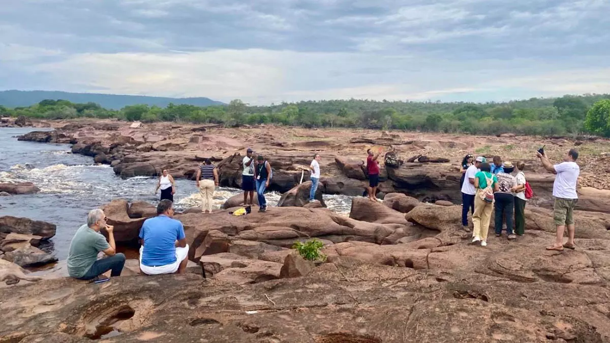 Às margens do Rio Paraguaçu, com cachoeiras e o famoso Poço Encantado, Itaetê recebeu, no último fim de semana, um grupo
