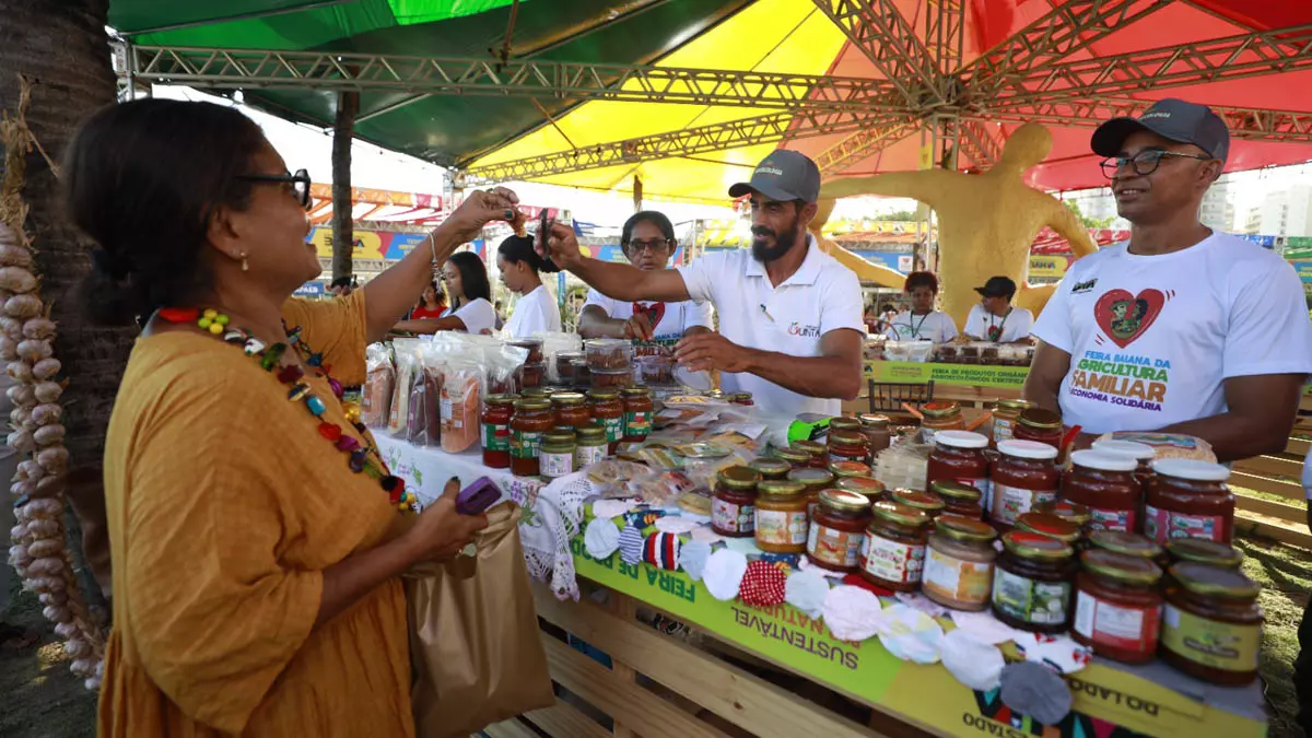 Comunidade da Sapucaia, de Santo Antônio de Jesus, a participar todos os anos da Feira Baiana de Agricultura Familiar, no Parque