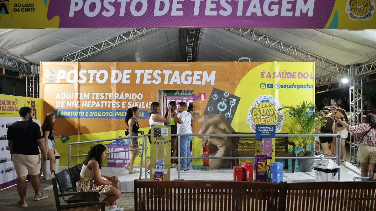 Infecções Sexualmente Transmissíveis (ISTs), a Secretaria da Saúde do Estado (Sesab) instalou um posto de testagem rápida em Juazeiro.