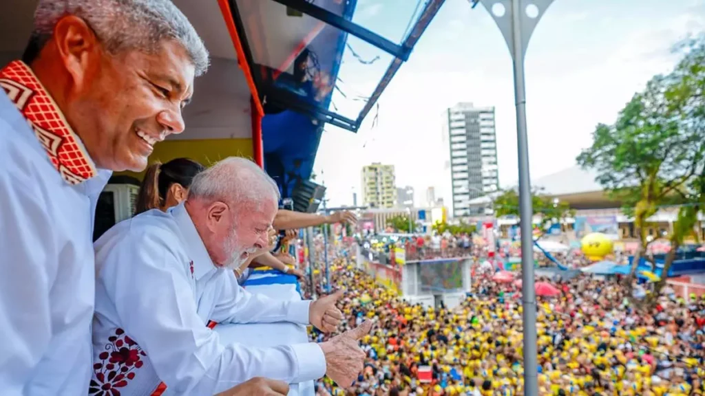 o governador Jerônimo Rodrigues acompanhou, ao lado do presidente Luiz Inácio Lula da Silva, a programação de