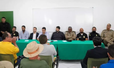 no Extremo Sul do estado. A comitiva contou com representantes das forças de segurança estaduais e federais, convocados para