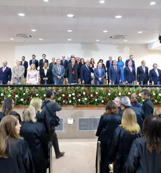 A cerimônia de posse do procurador-geral de Justiça Pedro Maia, reconduzido à chefia do Ministério Público do Estado da Bahia (MPBA),