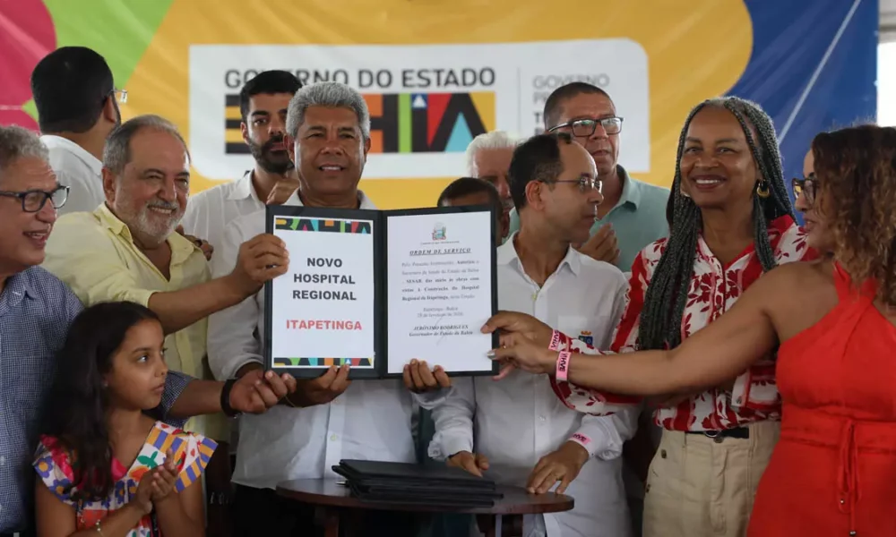 Hospital Regional de Itapetinga, com investimento de aproximadamente R$ 120 milhões. A unidade será referência para 12 municípios