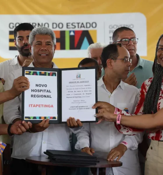 Hospital Regional de Itapetinga, com investimento de aproximadamente R$ 120 milhões. A unidade será referência para 12 municípios