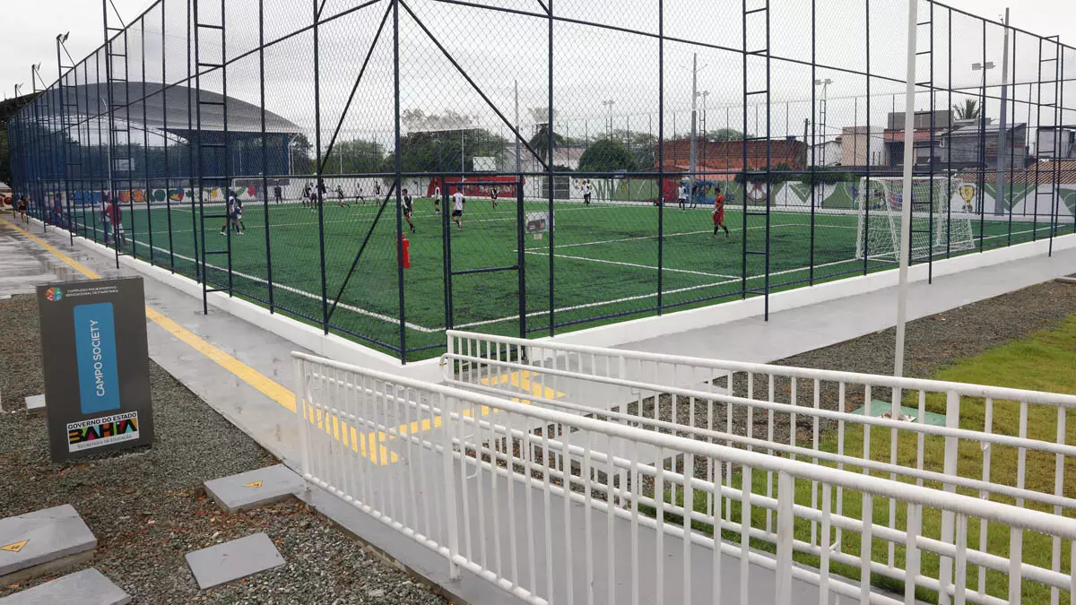 Complexo Poliesportivo Educacional de Itapetinga, localizado na área do Centro Social Urbano (CSU), com investimento de R$ 4 milhões.