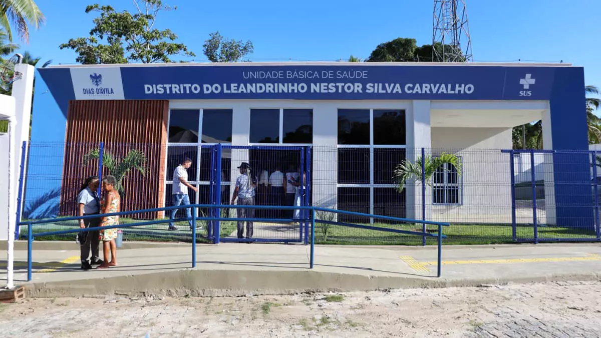 Foi inaugurada, nesta sexta-feira (6), a Unidade Básica de Saúde Nestor Silva Carvalho, no distrito do Leandrinho, em Dias D’Ávila,