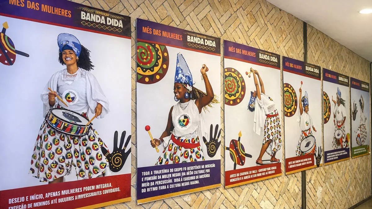 No mês dedicado à valorização das mulheres, o Shopping Piedade, em Salvador, presta homenagem à Banda Didá, um dos maiores