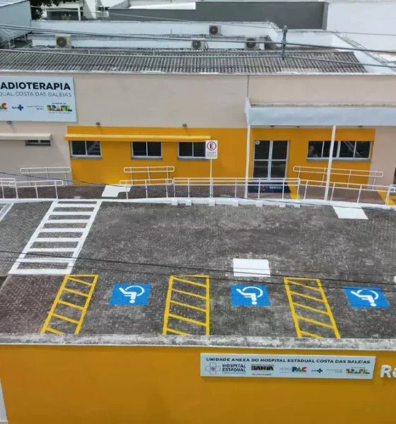 Serviço de Radioterapia do Hospital Estadual Costa das Baleias (HECB), em Teixeira de Freitas, no Extremo Sul da Bahia.