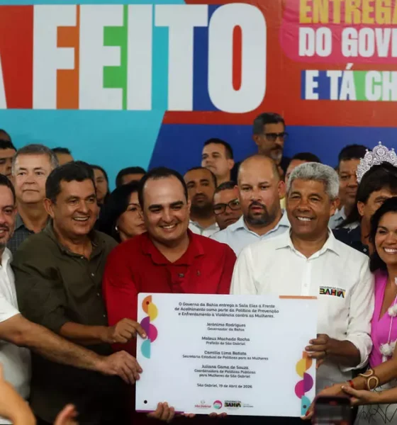 Encerrando a agenda institucional deste domingo (19), o governador Jerônimo Rodrigues visitou o município de São Gabriel,