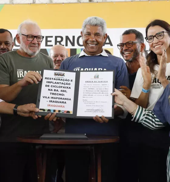 Iraquara, no território de identidade da Chapada Diamantina, onde cumpriu uma série de entregas voltadas à ampliação da infraestrutura