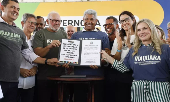 Iraquara, no território de identidade da Chapada Diamantina, onde cumpriu uma série de entregas voltadas à ampliação da infraestrutura