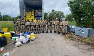 Na manhã de domingo (5), policiais do 14º Batalhão da Polícia Militar, do Batalhão de Polícia Rodoviária (BPRv) e do Esquadrão