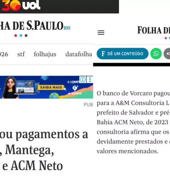 pagamentos realizados pelo Banco Master à A&M Consultoria Ltda., empresa vinculada ao ex-prefeito de Salvador ACM Neto,