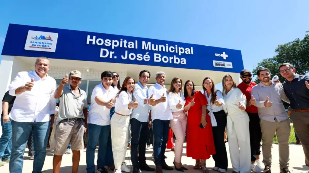 nesta sexta-feira (10), a reforma e ampliação do Hospital Municipal Dr. José Borba, em Santa Maria da Vitória.