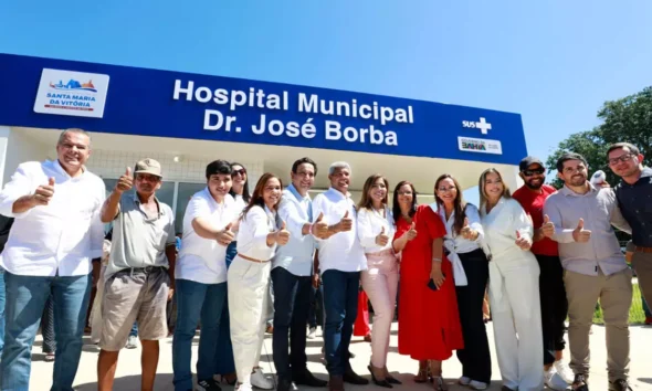 nesta sexta-feira (10), a reforma e ampliação do Hospital Municipal Dr. José Borba, em Santa Maria da Vitória.