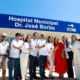 nesta sexta-feira (10), a reforma e ampliação do Hospital Municipal Dr. José Borba, em Santa Maria da Vitória.