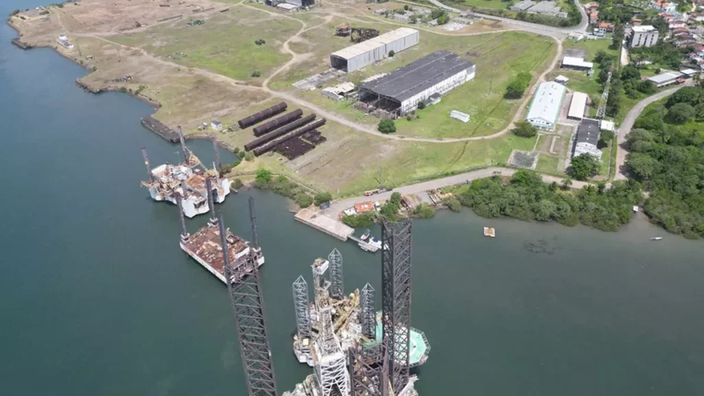 principal base logística do empreendimento e concentrará atividades estratégicas para o início das obras da ponte,