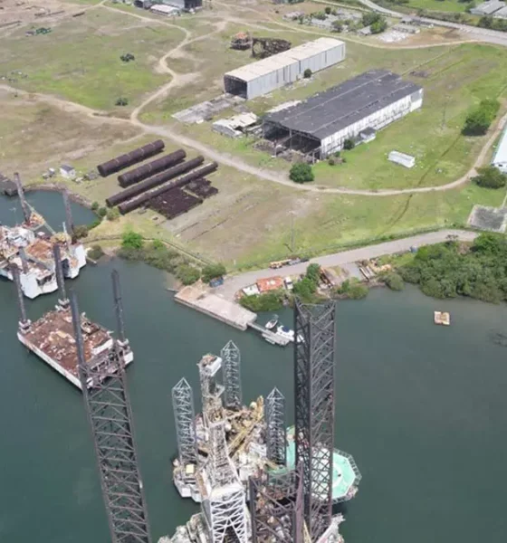 principal base logística do empreendimento e concentrará atividades estratégicas para o início das obras da ponte,