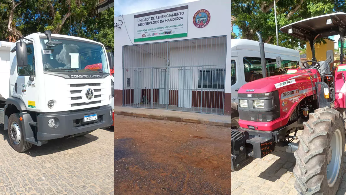 uma série de entregas e autorizações voltadas ao fortalecimento da agricultura familiar nos municípios de Lapão e Jussari.