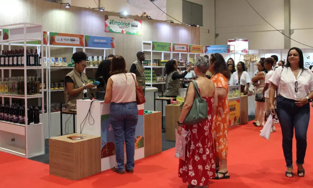 Os produtos da agricultura familiar baiana estão em destaque no Bahia Origem Week | Chocolat Salvador 2026, realizado no Centro de