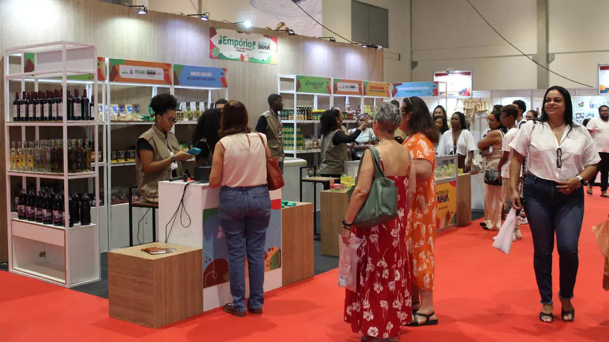 Os produtos da agricultura familiar baiana estão em destaque no Bahia Origem Week | Chocolat Salvador 2026, realizado no Centro de