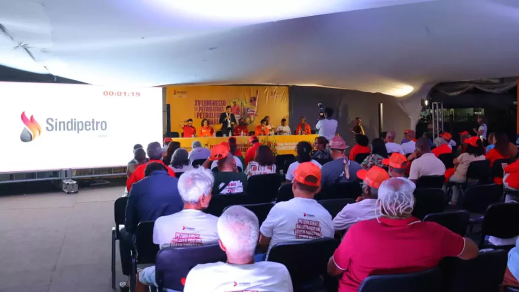 “Petroleiros na luta por um Brasil soberano e democrático”, o congresso promoveu debates sobre os desafios da indústria de petróleo e gás,