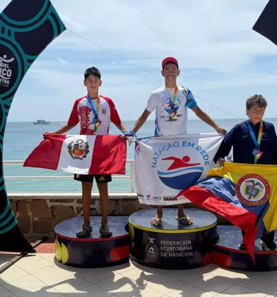 Nas águas de Salinas, no Equador, a natação baiana brilhou na Copa Pacífico de Águas Abertas 2026, realizada entre os dias 11 e 16 de maio.