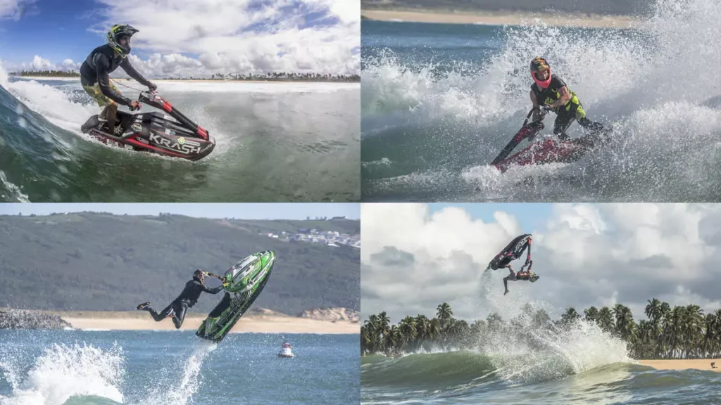 Pilotos de elite do jet ski freeride já estão na Bahia para disputar a Copa do Mundo Jet Waves, que acontece entre sexta-feira (8)