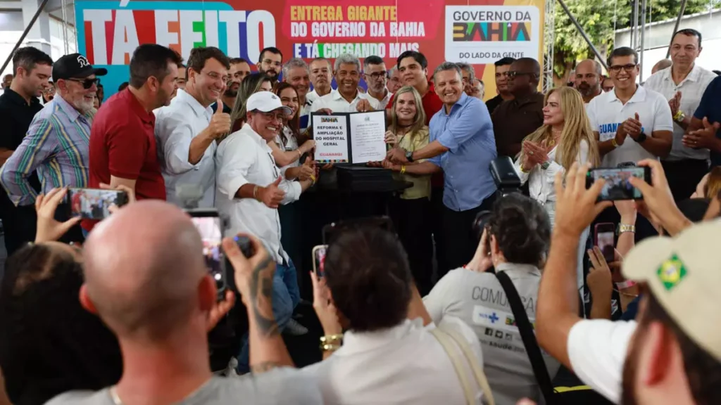 A ampliação da rede pública de saúde regional marcou a agenda do governador Jerônimo Rodrigues em Guanambi, no Sudoeste baiano,