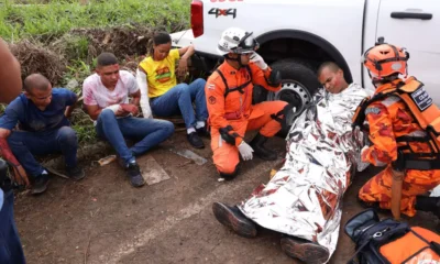 durante o 2º Simulado Operacional dos Corpos de Bombeiros Militares do Nordeste (Siop/NE). A ação reúne equipes de corporações
