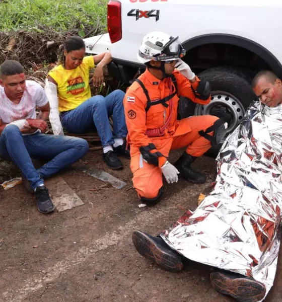 durante o 2º Simulado Operacional dos Corpos de Bombeiros Militares do Nordeste (Siop/NE). A ação reúne equipes de corporações