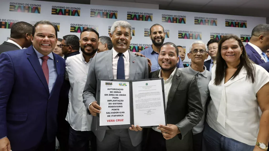 A Ponte Salvador–Itaparica, maior obra de infraestrutura em execução na Bahia, entrou em uma nova fase nesta segunda-feira (15),