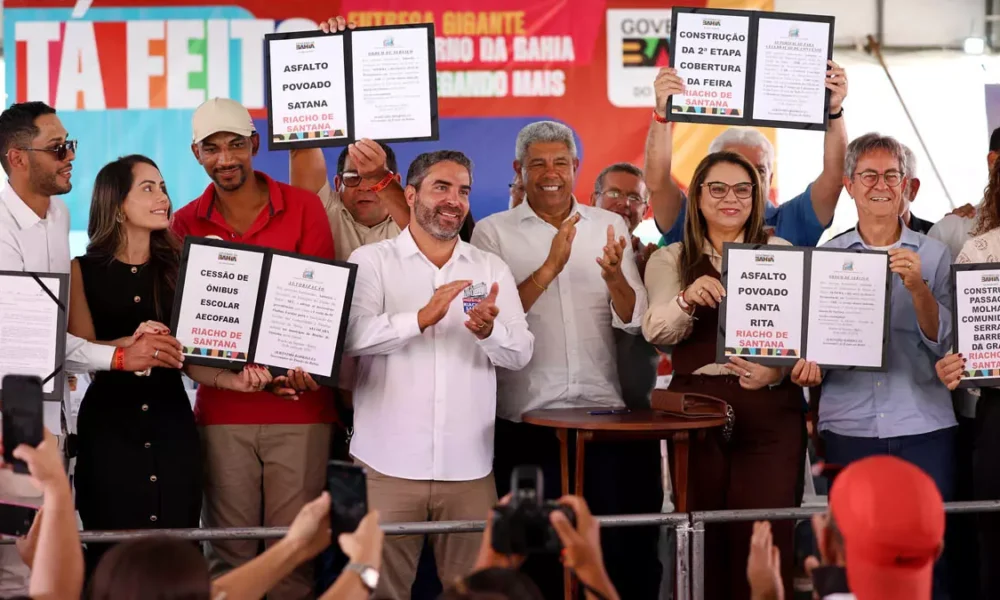 saúde e segurança alimentar marcaram a agenda do Governo do Estado neste sábado (20), em Riacho de Santana, no sudoeste baiano.