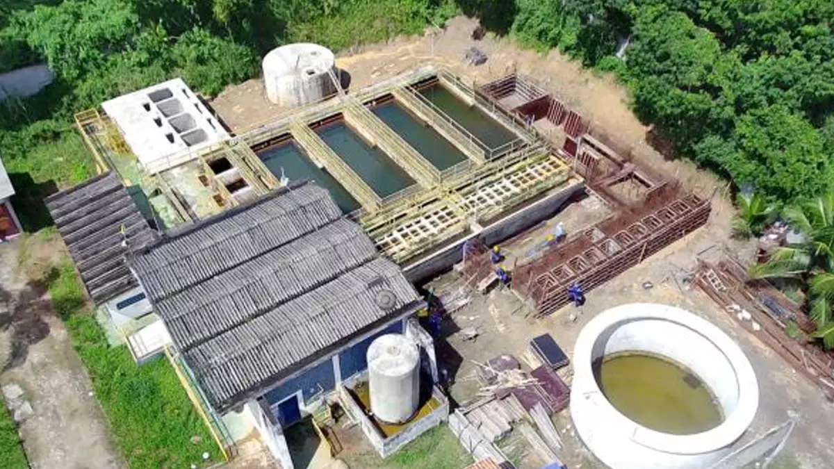 No município de Nazaré, conhecida historicamente como Nazaré das Farinhas, no Recôncavo baiano, estão em andamento as obras