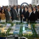 cerimônia de lançamento da pedra fundamental da primeira fábrica brasileira da Windey Energy, uma das maiores fabricantes