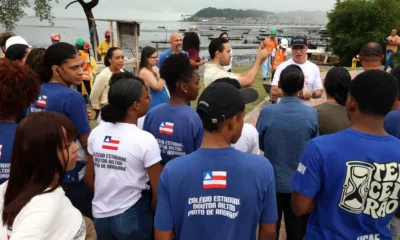 região do Lobato, no Subúrbio Ferroviário de Salvador, participaram, na manhã desta terça-feira (16), de uma ação de reflorestamento