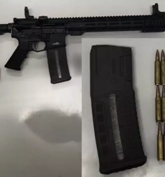 Um fuzil calibre 5,56 foi apreendido por equipes da RONDESP Médio Rio de Contas (MRC) e pelo 19º Batalhão da Polícia Militar (BPM/Jequié),