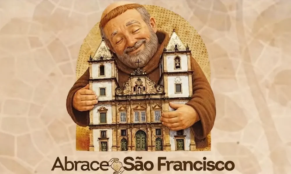 A campanha Abrace São Francisco, voltada para a restauração da Igreja e Convento de São Francisco, no Centro Histórico de Salvador