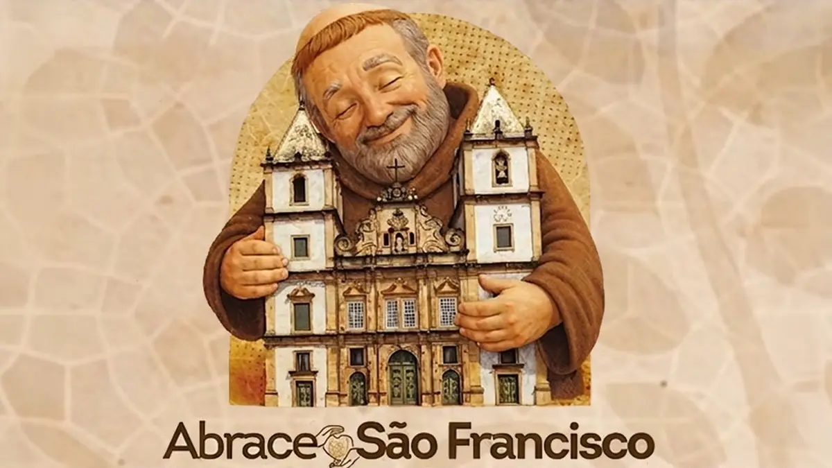 A campanha Abrace São Francisco, voltada para a restauração da Igreja e Convento de São Francisco, no Centro Histórico de Salvador