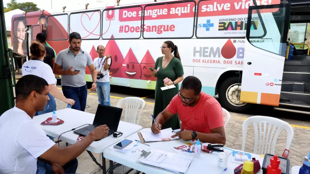 A Fundação Hemoba divulgou o cronograma de atendimento da unidade móvel de coleta de sangue (hemóvel) para o mês de julho
