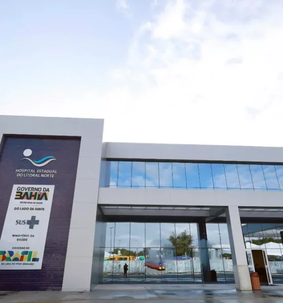 quarta-feira (1º), em Alagoinhas, o Hospital Estadual do Litoral Norte — a primeira unidade hospitalar entregue no país no âmbito