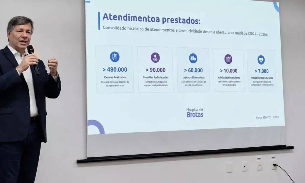 A cerimônia foi realizada no auditório da Escola Bahiana de Medicina e Saúde Pública, vizinha do Hospital de Brotas e parceira de ensino.