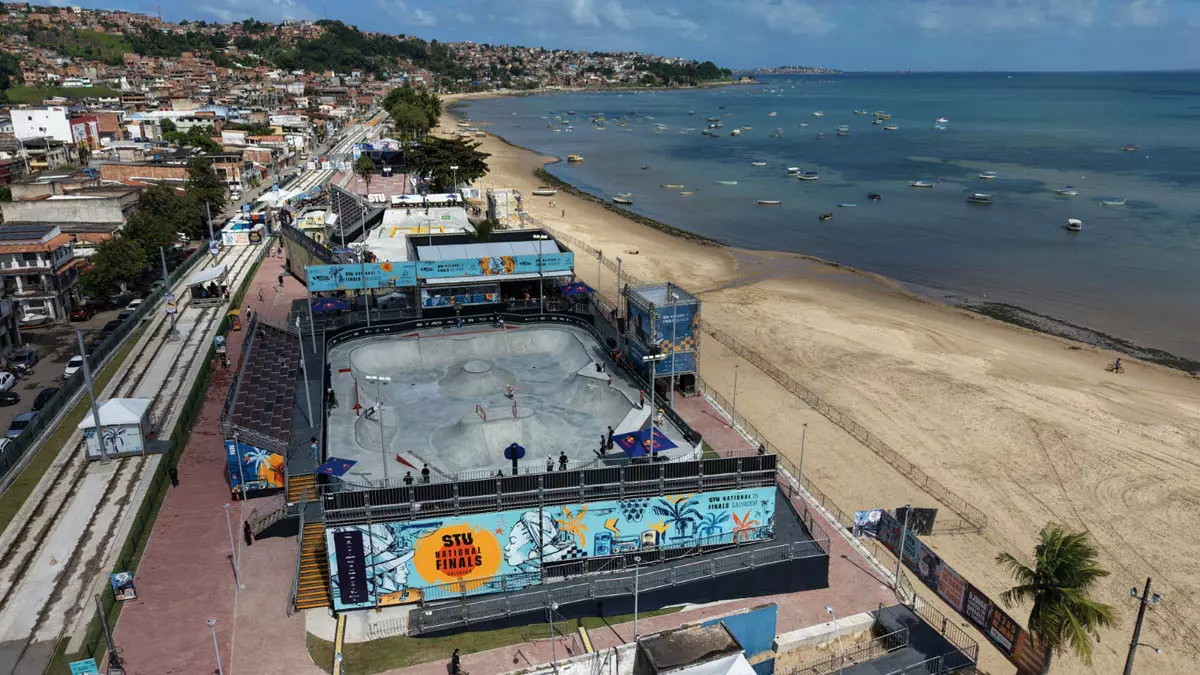 A primeira e única pista de skate do Brasil certificada pela World Skate, entidade responsável pelas competições olímpicas da modalidade,