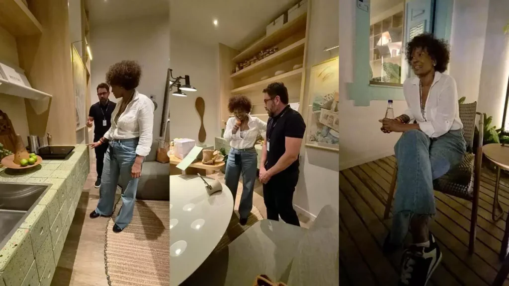 A atriz, cantora e ativista Isabel Fillardis aproveitou sua passagem por Salvador para visitar o ambiente “Dois Jeitos, Um Querer”,