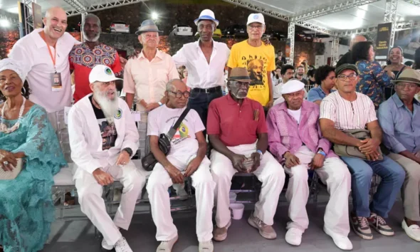 Mestre João Grande, um dos maiores nomes da Capoeira Angola. Aos 93 anos, o mestre integra uma programação voltada à valorização