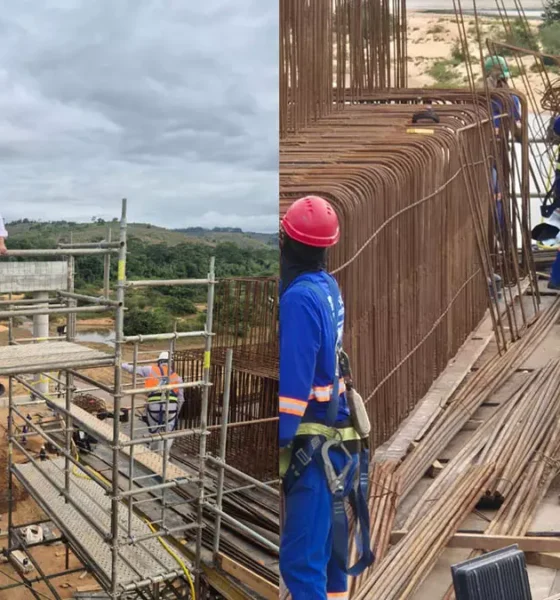 O governador Jerônimo Rodrigues visitou, nesta quarta-feira (13), as obras da nova ponte sobre o Rio Jequitinhonha, no município de Itapebi,